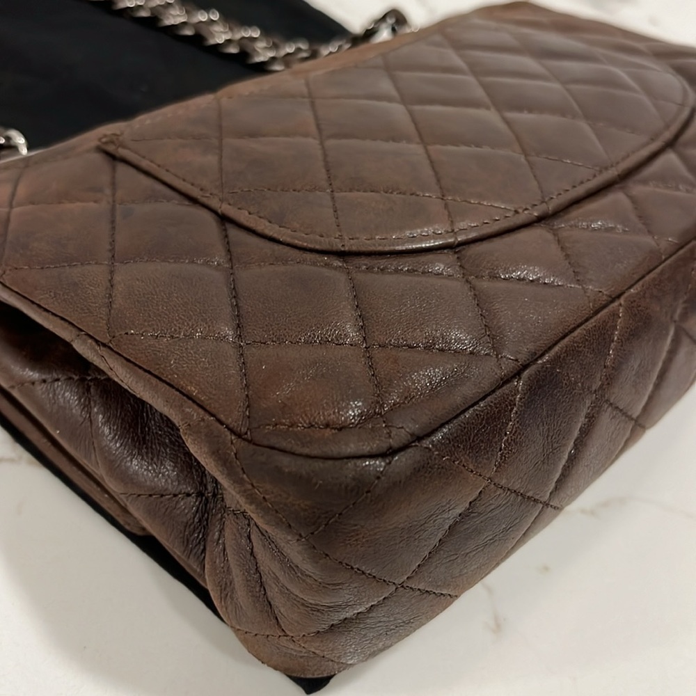 Chanel Double Flap Lambskin leather bag - Picture 12 of 14